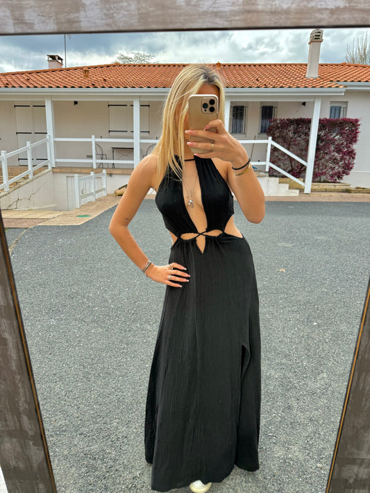 Robe Camélia noire