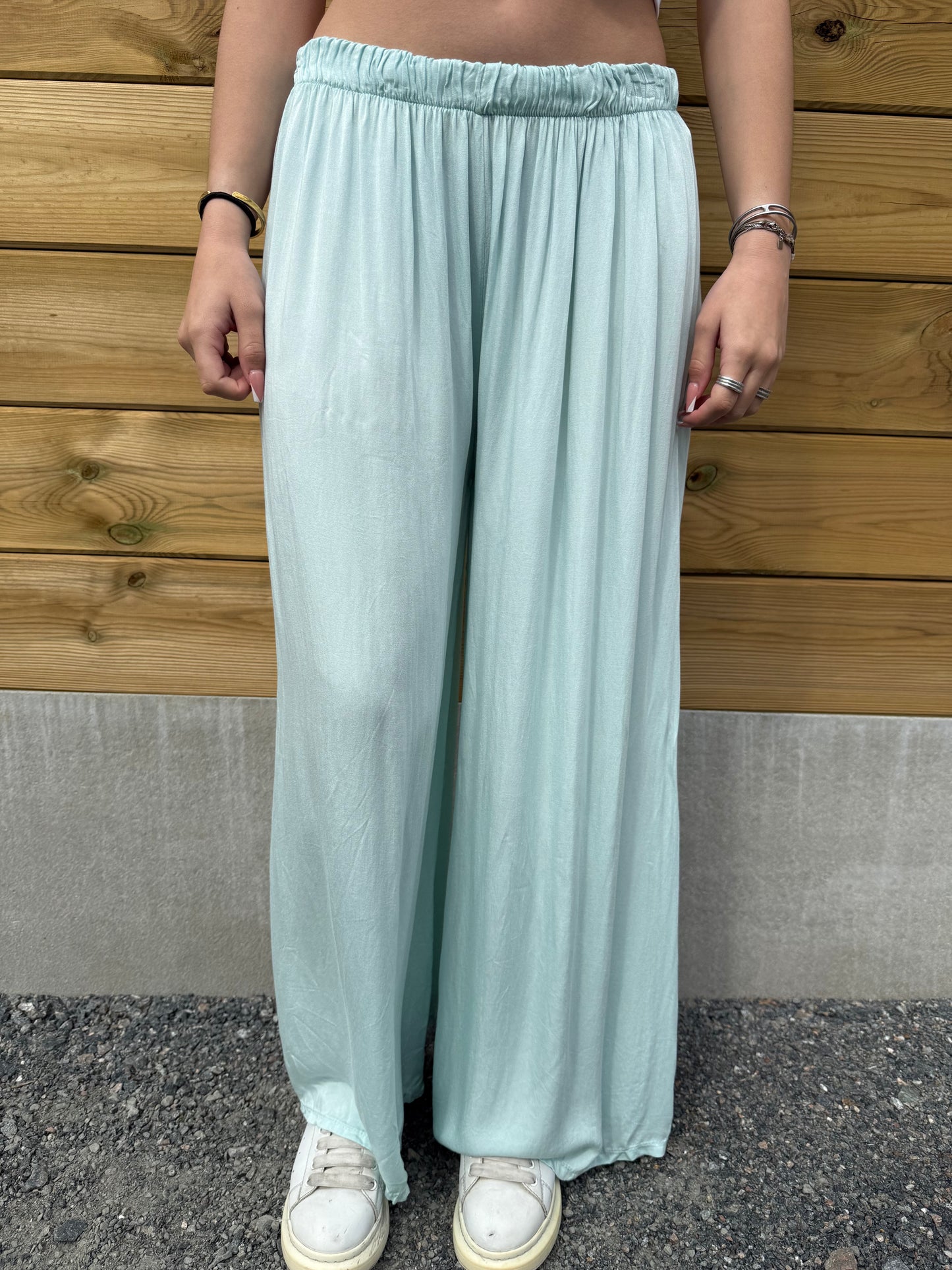 Pantalon Séléna vert d'eau