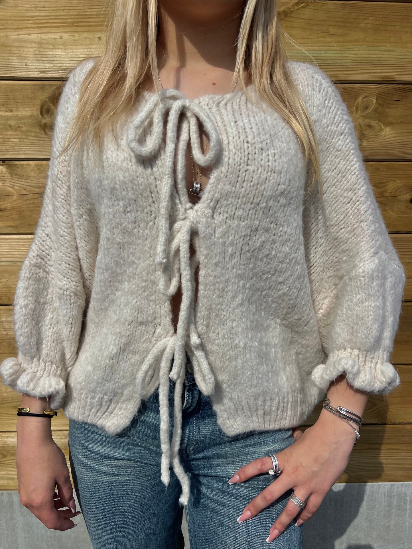 Pull Flora crème
