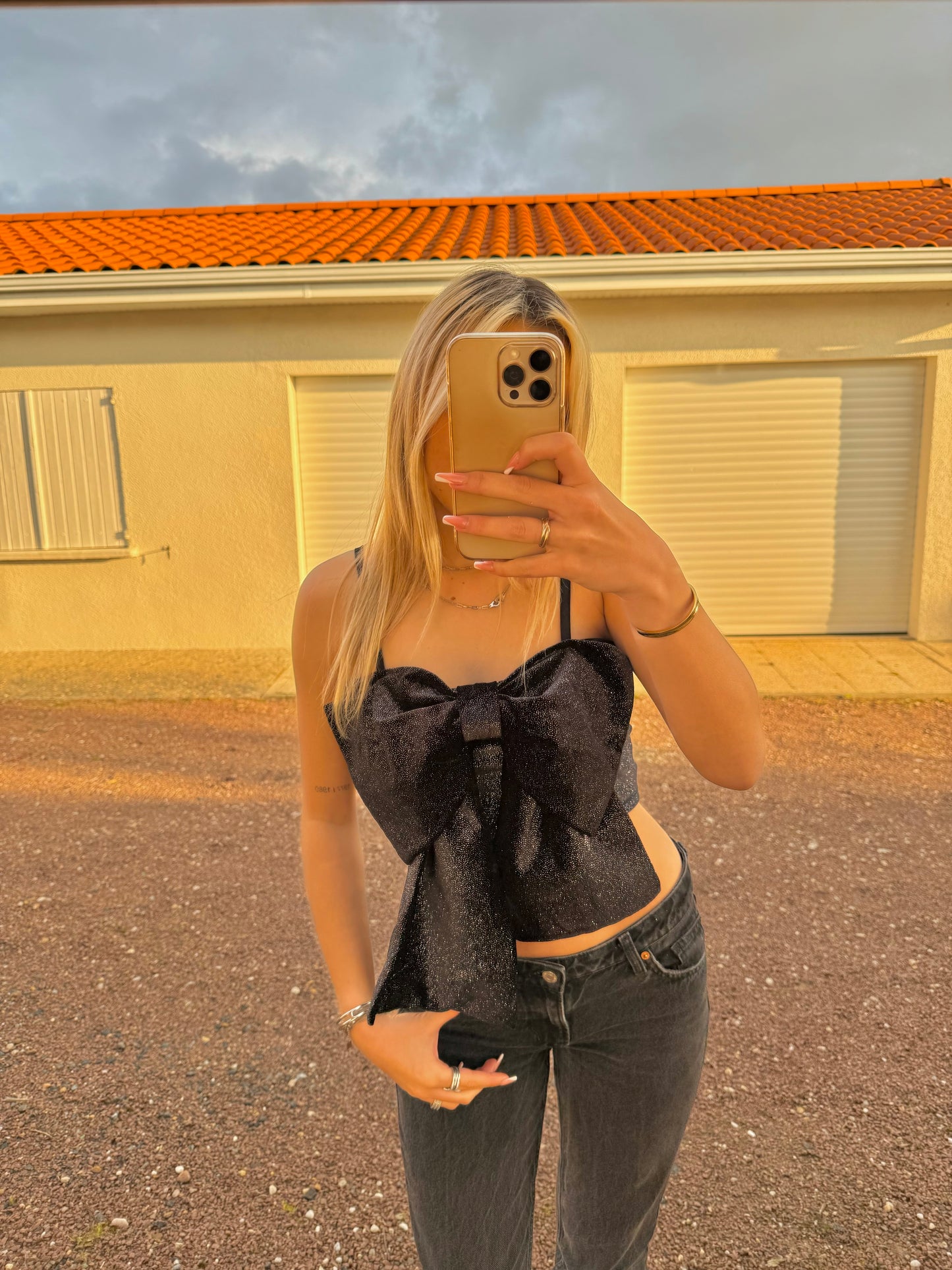 Top nœud à paillettes