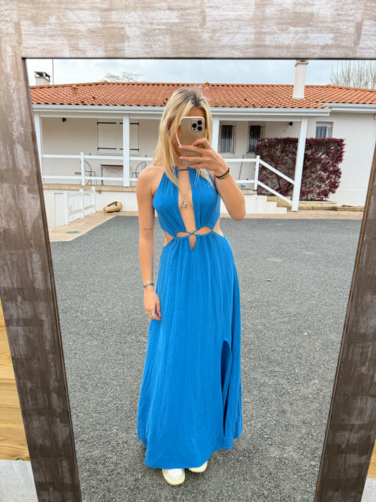 Robe Camélia bleu