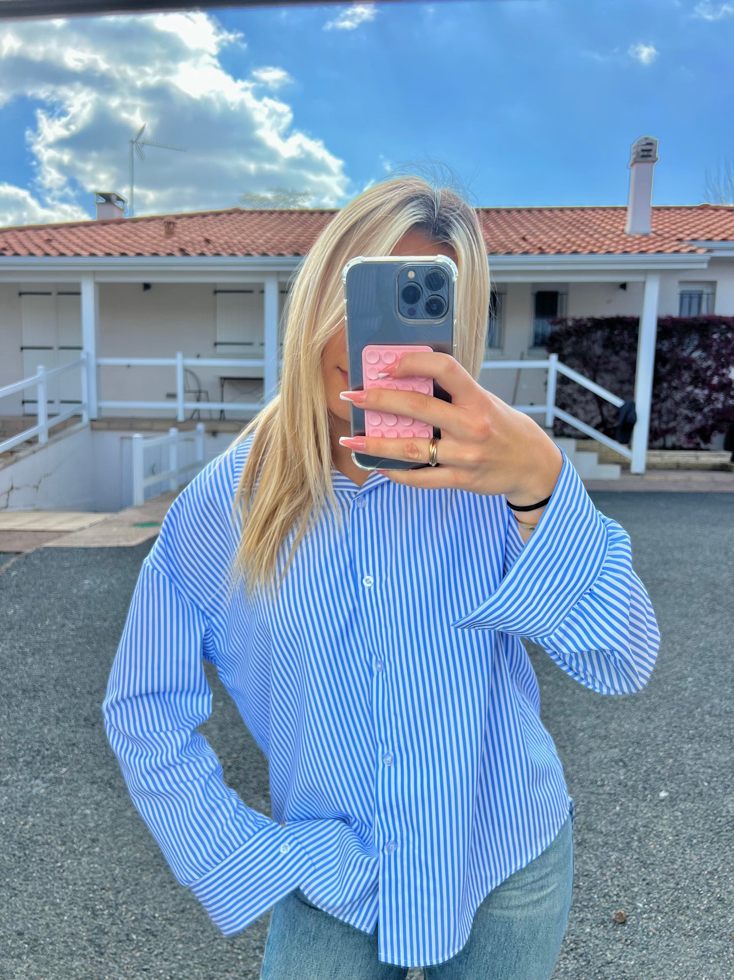 Chemise Ella bleue