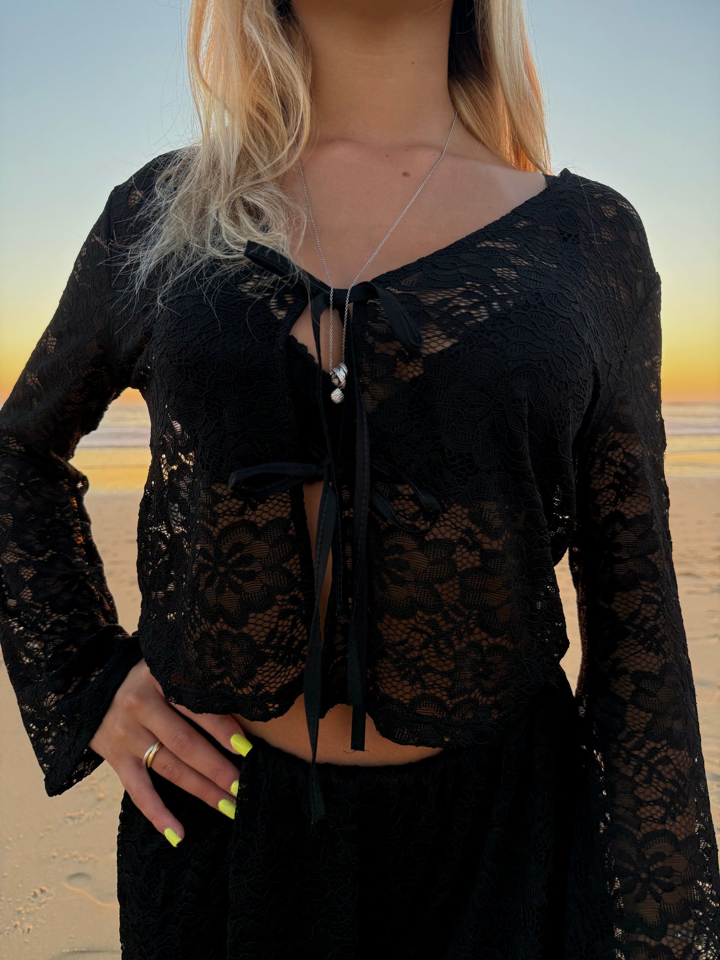 Ensemble dentelle noir